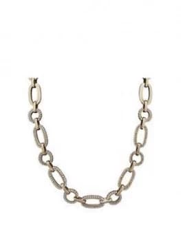 Image of Mood Gold Plated Crystal Pave Chain Necklace