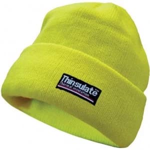 Image of Scan Thinsulate Hi Vis Beanie Hat Yellow One Size