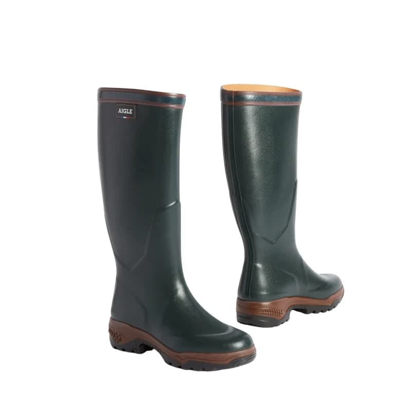 Image of Aigle Parcours 2 Rubber Mens Calf Length Boots - Bronze - Size:UK 12