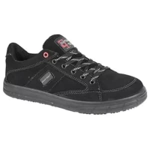 Image of Grafters Mens Skate Type Toe Cap Safety Trainers (13 UK) (Black) - Black
