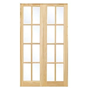 Image of Wickes Newland Internal French Doors Pine Glazed 8 Lite 1981 x 1168mm