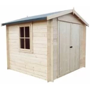Image of Shire - Bradley 19mm Log Cabin 8' x 8'