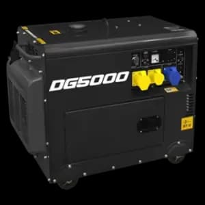 Image of Sealey Diesel Generator - 4-Stroke Engine 5000W 110/230V