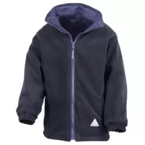 Image of Result Childrens/Kids Reversible Storm Stuff Anti Pilling Fleece Waterproof Jacket (7/8) (Royal/Navy)