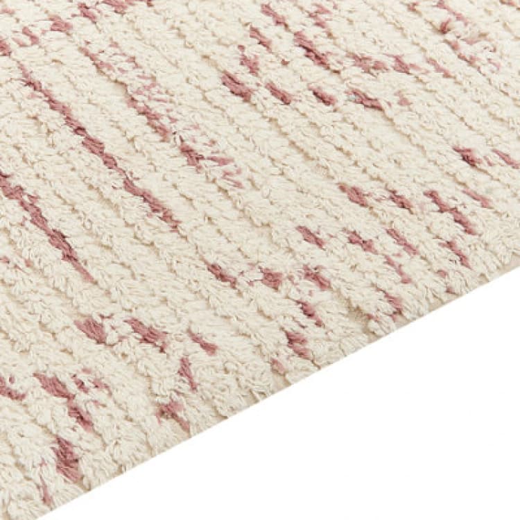 Image of Beliani Rug Edirne Beige 160 X 230 Cm Cotton