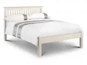 Image of Julian Bowen Barcelona 4ft6 Double Ivory Wooden Bed Frame Low Footend