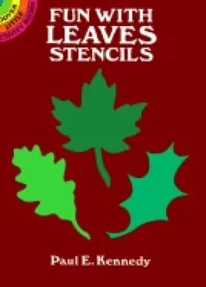 Image of fun with leaves stencils