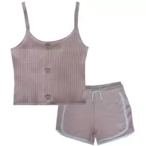 Image of Firetrap Fleece Short Set - Purple