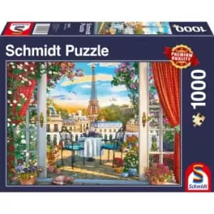 Image of Schmidt A Terrace in Paris 1000 Piece Jigsaw Puzzle