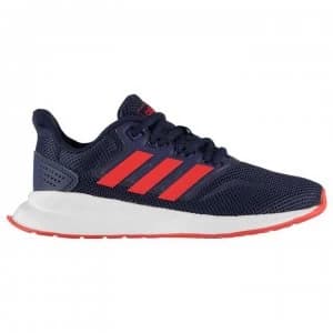 Image of adidas Falcon Childrens Trainers - Navy/Red/Wht