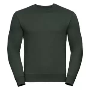 Image of Russell Mens Authentic Sweatshirt (Slimmer Cut) (S) (Bottle Green)