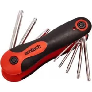 Image of Amtech I9069 8pc FOLDING TORX KEY SET