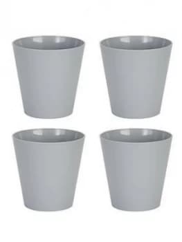Image of Wham Set Of 4 Grey 16Cm Round Studio Planter Covers