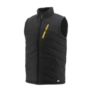 Image of Caterpillar Unisex Adult Essentials Quilted Body Warmer (L) (Black)