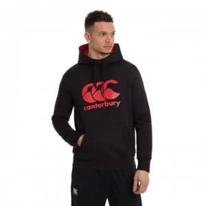 Image of Canterbury Fleece Hoodie Mens - Black