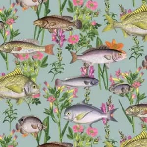 Image of Holden Decor Lagoon Teal Wallpaper