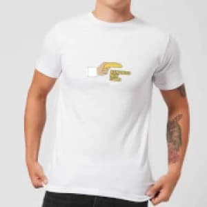 Image of Plain Lazy Bananas Not Guns Mens T-Shirt - White - M