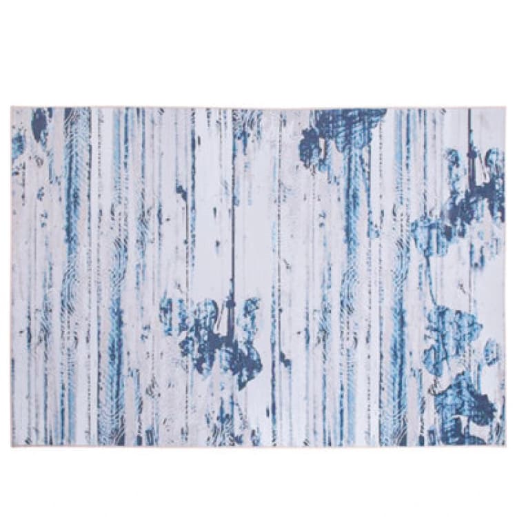 Image of Beliani Rug Burdur Blue 140 X 200 Cm
