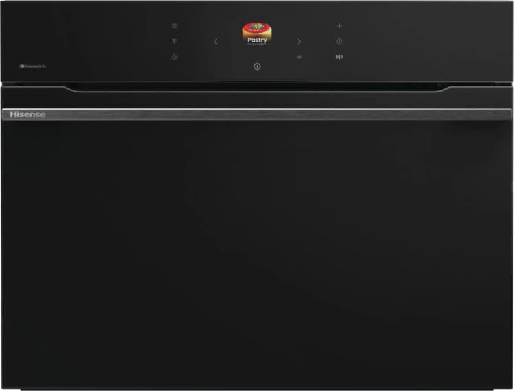 Image of Hisense Hi8 BlackLine BIM4AH8UKWF WiFi Connected Built In Compact Electric Single Oven with Microwave Function - Jet Black