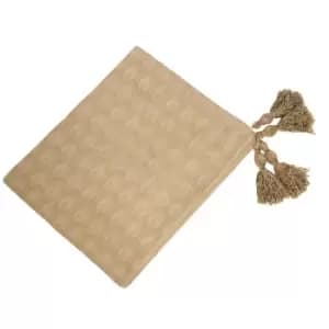 Image of Woburn Velvet Jacquard Throw Natural