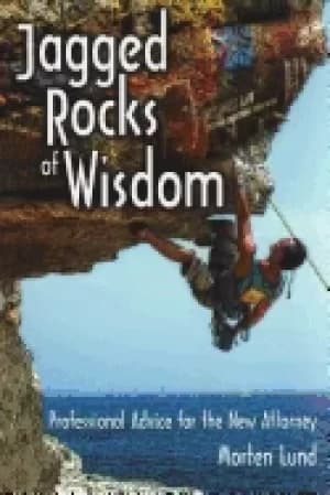 Image of jagged rocks of wisdom professional advice for the new attorney