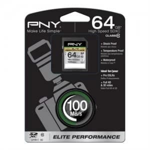 Image of PNY 64GB SDXC memory card Class 10