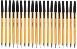 Image of Q Connect Ballpen Fine Black - 20 Pack