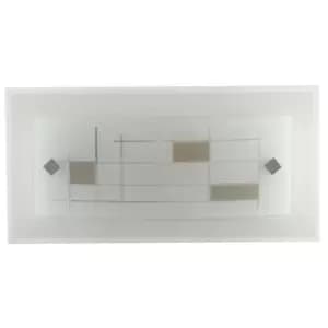 Image of Netlighting Musa Flush Wall Light White 30x15cm