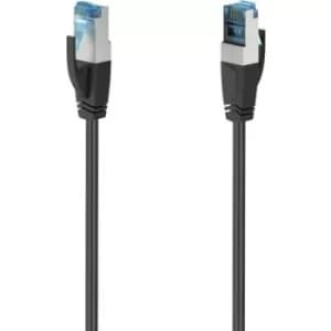 Image of Hama 00200679 RJ45 Network cable, patch cable CAT 6A S/FTP 0.5 m Black