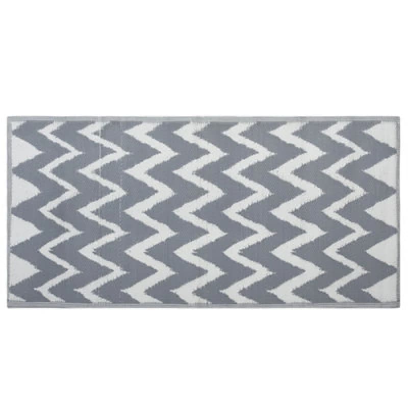 Image of Beliani Outdoor Rug Sirsa Grey 90 X 180 Cm