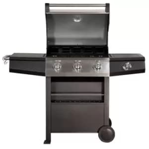 Image of Zanussi Zgbbq3B01-c 3 Burner Gas Bbq With Side Burner With Cover