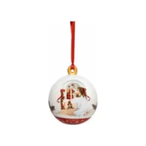 Image of Villeroy & Boch - Annual Christmas Edition ball 2022 6.5 x 6.5 x 8 cm, premium porcelain, collector's item