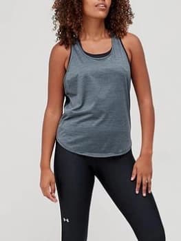 Image of Under Armour Training Tech Vent Tank Top - Black/White Size XL Women