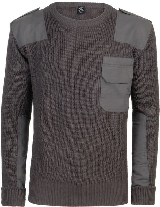 Image of Brandit BW Pullover, black-grey, Size S for Men