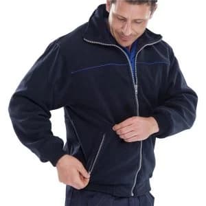 Image of Click Workwear Endeavour Fleece with Full Zip Front 2XL Navy Blue Ref