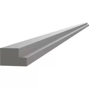 Image of Kitchen Kit Flatpack Slab Multi Rail Ultra Matt 2745mm in Dust Grey Mdf