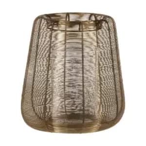 Image of EGLO Hagony Candleholder With Gold Wireframe Bowl