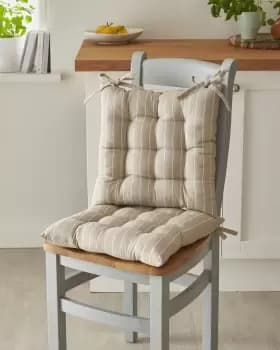Image of Cotton Traders 2 Pack Pinstripe Seat Pads in Multi