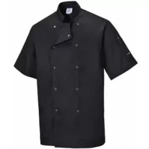 Image of C733 CUMBRIA CHEFS JACKET BLACK 4XL - Black