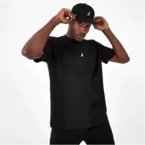 Image of Kangol Logo Crew T-Shirt - Black