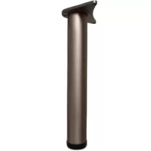 Image of Adjustable Breakfast Bar Worktop Support Table Leg 1100mm - Colour Satin - Pack of 1
