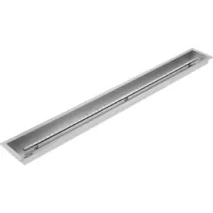 Image of VEVOR Fill-in Fire Pit Pan Burner Natural Gas Fire Pit Burner 59 x 6" Fire Pit Pan Stainless Steel Fire Pan Linear Fire Pit Pan Metal Square