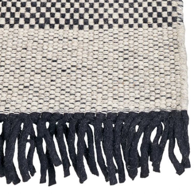 Image of Beliani Rug Yazlik Beige 140 X 200 Cm Wool