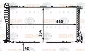 Image of x1 Behr Heat Exchanger 8MK376712-394 Genuine replacement part for Car Made in CN
