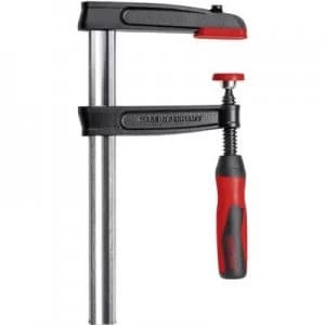 Image of Malleable screw clamp with 2 component handle. Bessey TPN30BE-2K Clamping range:300 mm Nosing length:140 mm