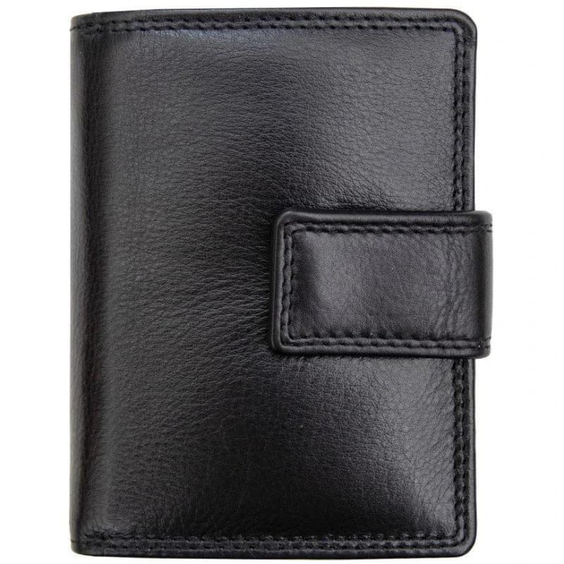 Image of PRIMEHIDE 'Verona' Leather Coin Purse Black