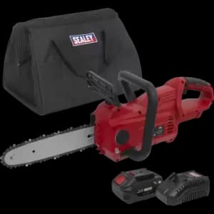 Image of Sealey CP20VCHS 20v Cordless Chainsaw 250mm 1 x 4ah Li-ion Charger Bag