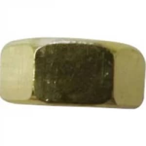 Image of TOOLCRAFT 216348 Hexagonal nuts M1.2 DIN 934 Brass 20 pc(s)