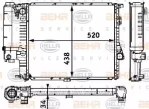 Image of x1 Behr Heat Exchanger 8MK376711-244 Genuine for 8MK 376 711-241 Made in China