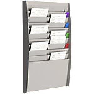Image of Paperflow Literature Holder A4 Grey 20 Compartments